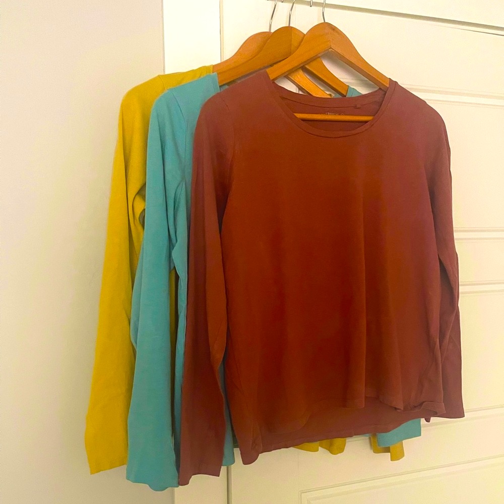 3 Basic Long Sleeve Tee Bundle